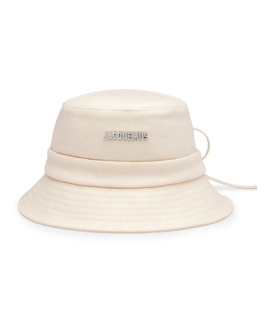 JACQUEMUS Бежевая хлопковая панама, фото 1