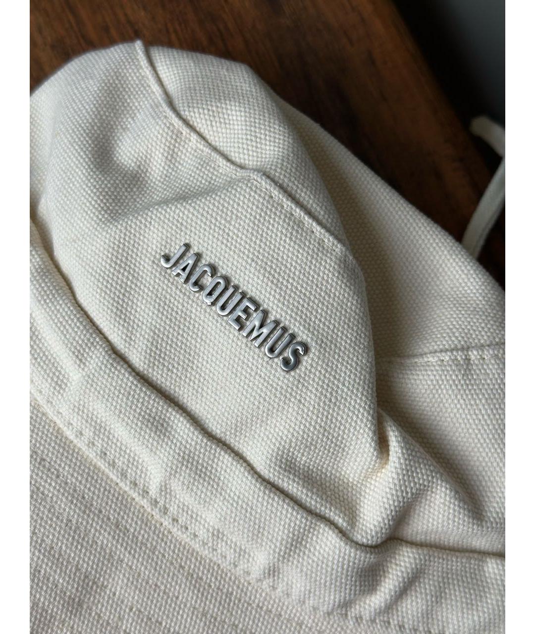 JACQUEMUS Бежевая хлопковая панама, фото 5