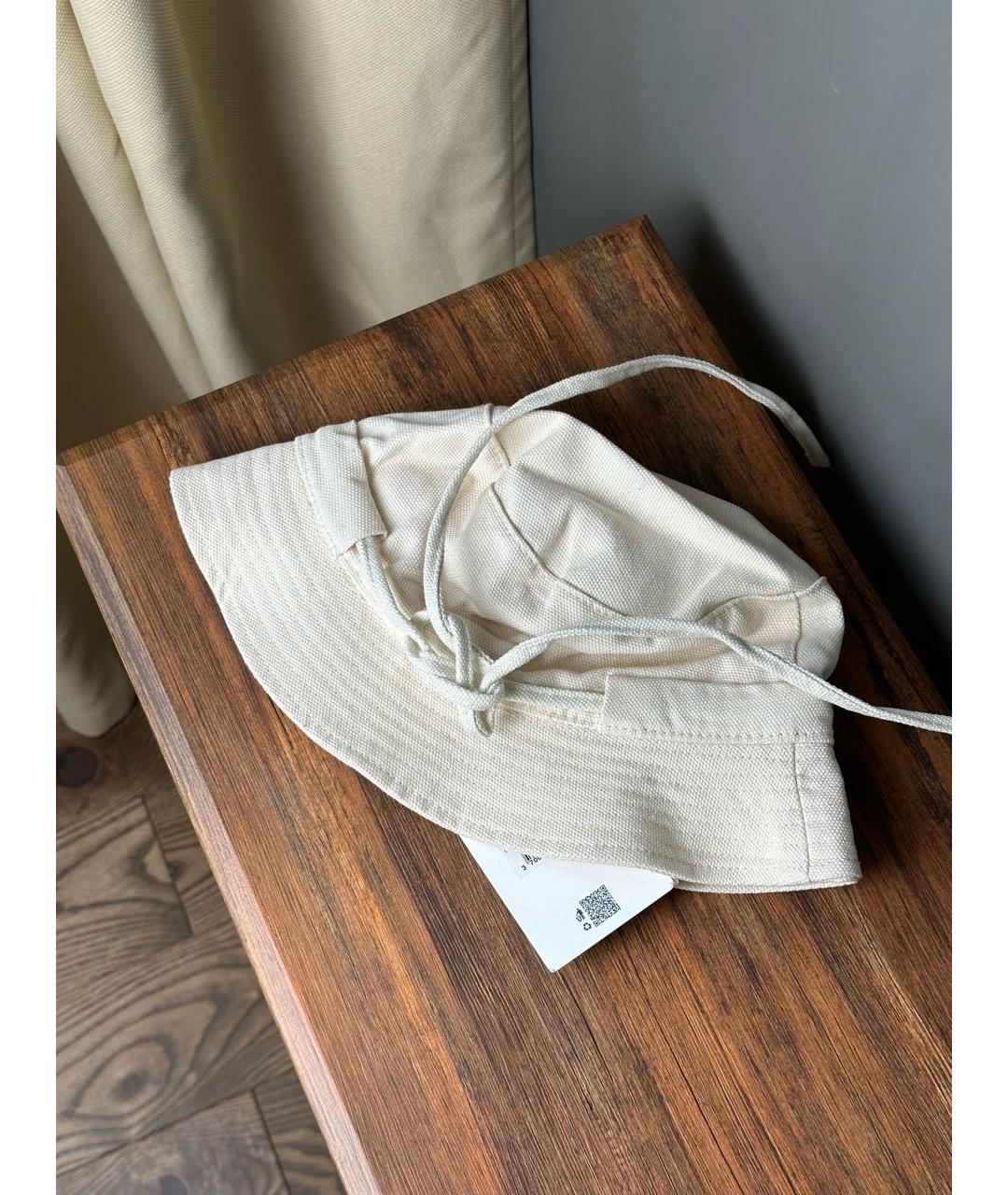 JACQUEMUS Бежевая хлопковая панама, фото 4