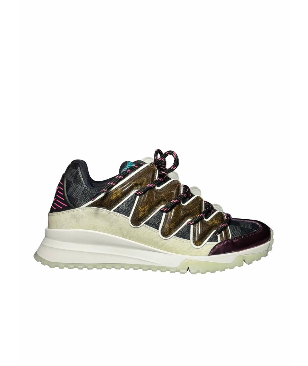 LOUIS VUITTON Черные текстильные низкие кроссовки / кеды, фото 1