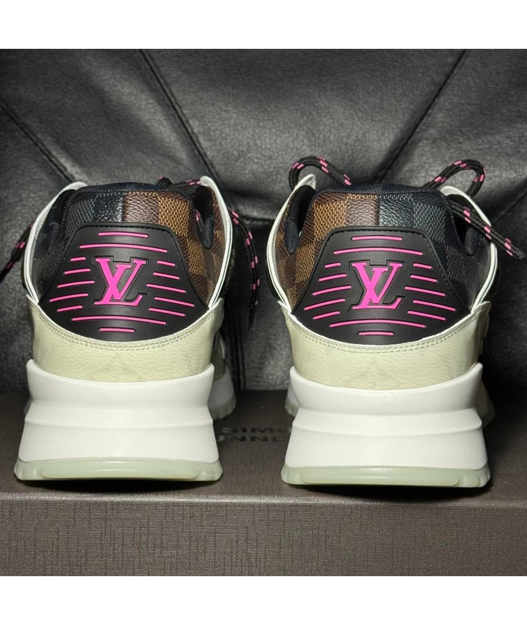 LOUIS VUITTON Черные текстильные низкие кроссовки / кеды, фото 2