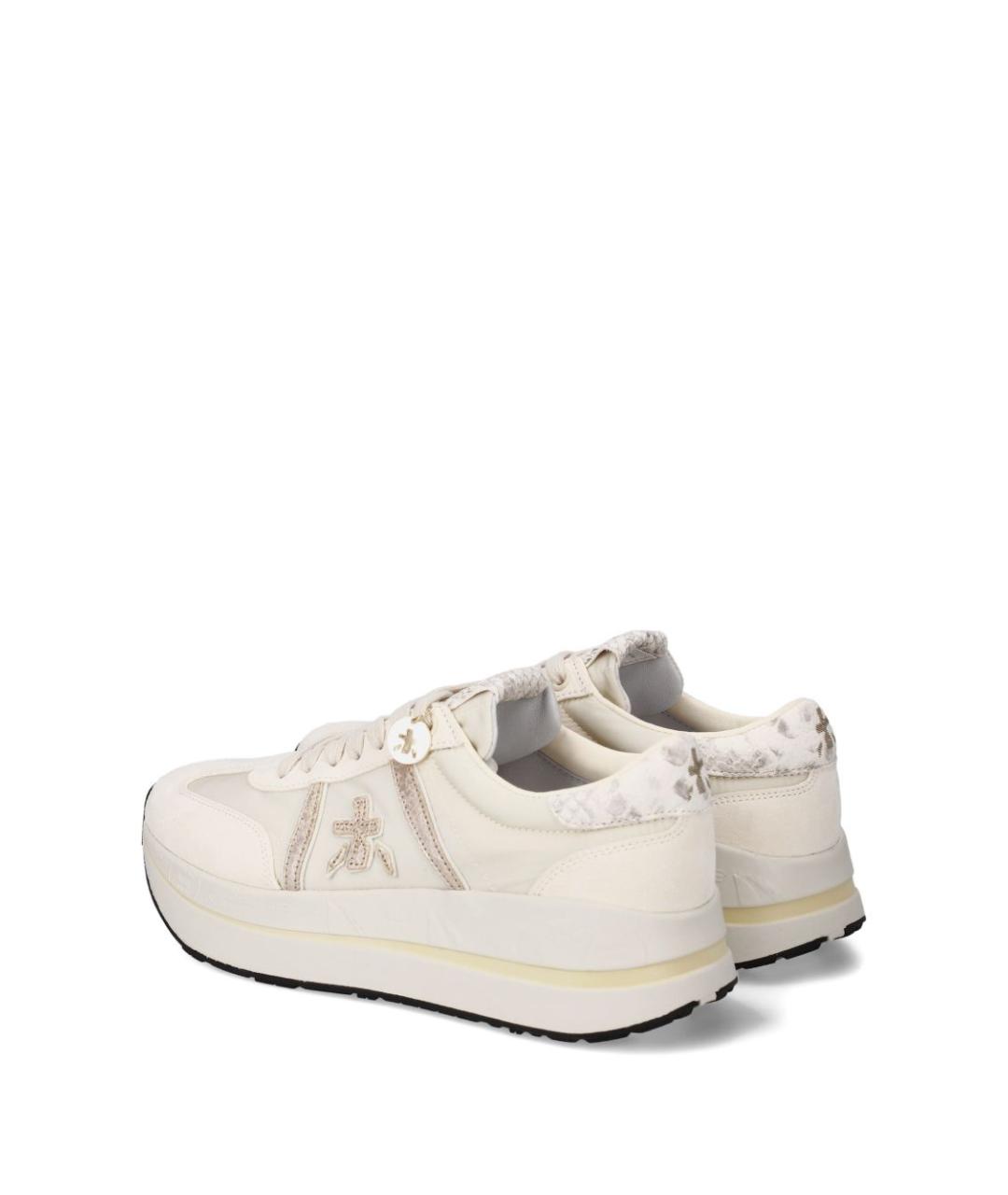 PREMIATA Бежевые замшевые кроссовки, фото 2