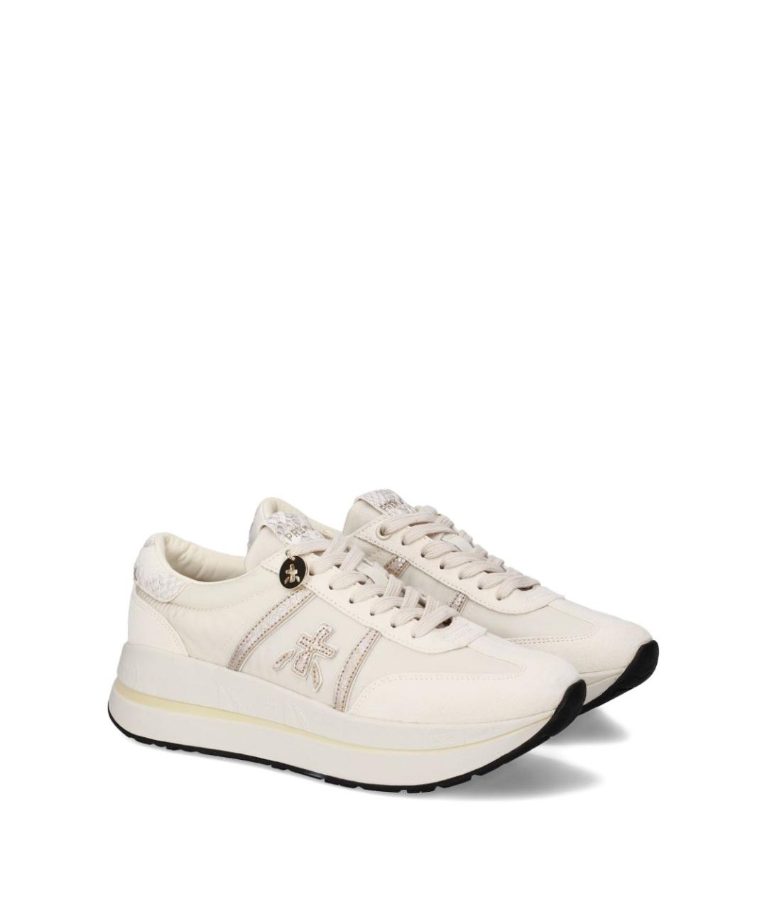 PREMIATA Бежевые замшевые кроссовки, фото 5