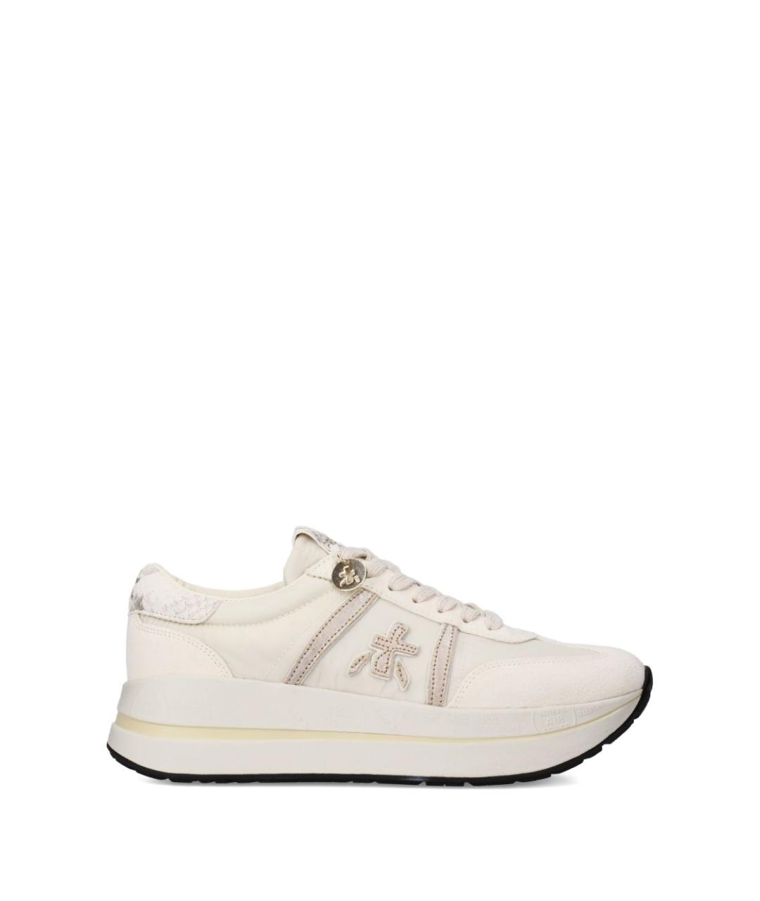 PREMIATA Бежевые замшевые кроссовки, фото 7