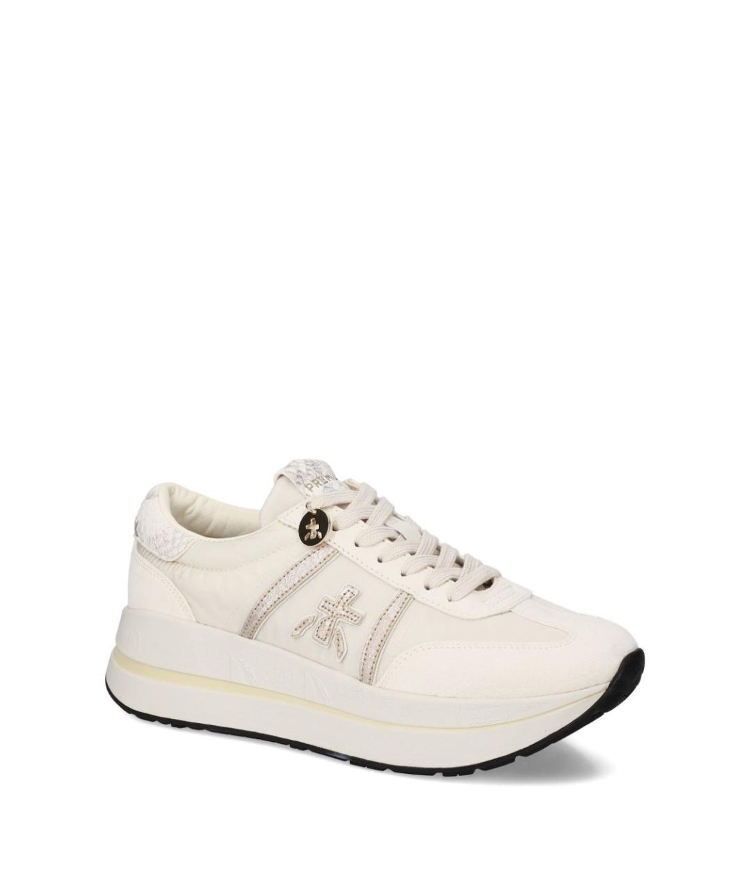 PREMIATA Бежевые замшевые кроссовки, фото 6