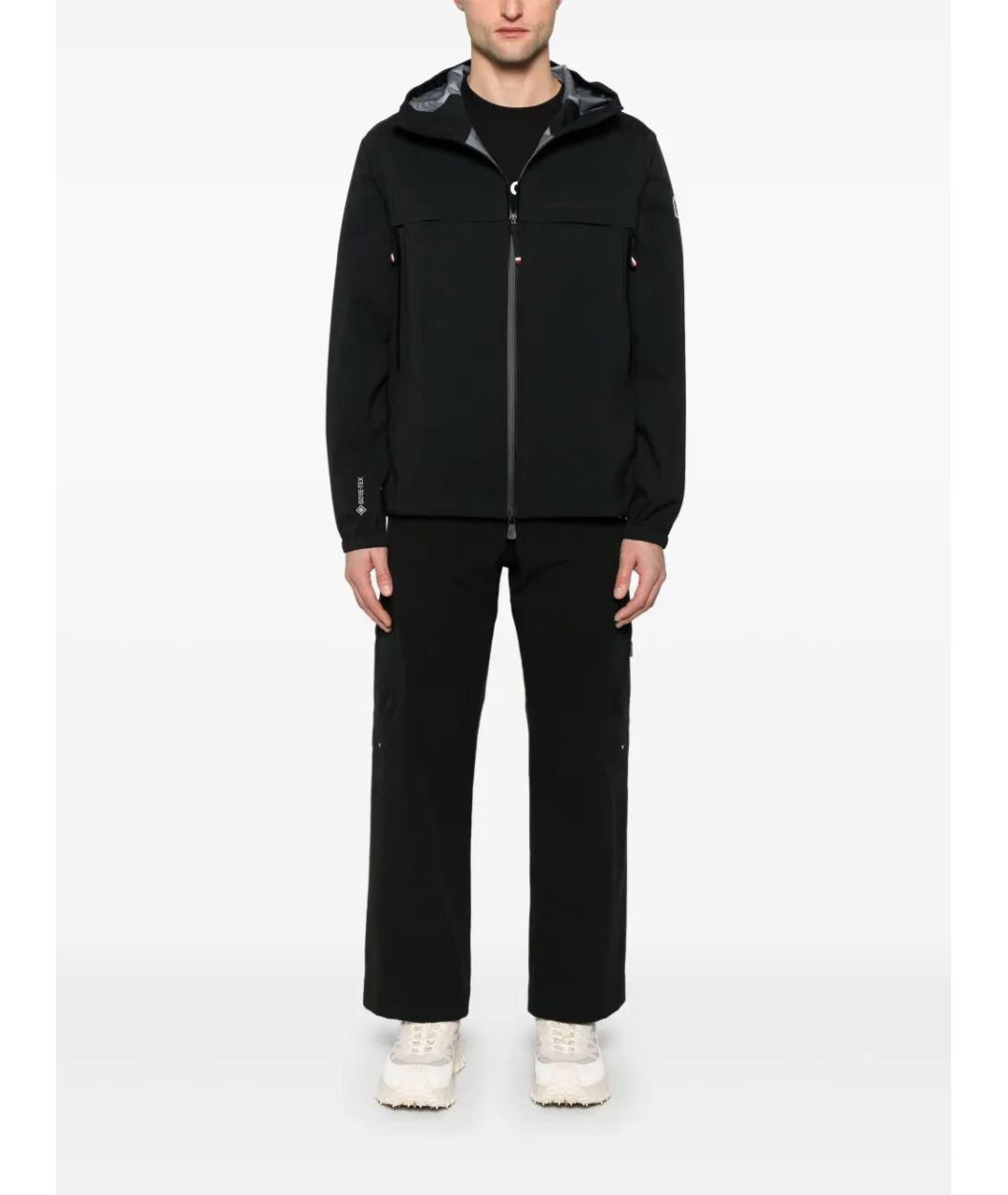 MONCLER Черная полиамидовая куртка, фото 5