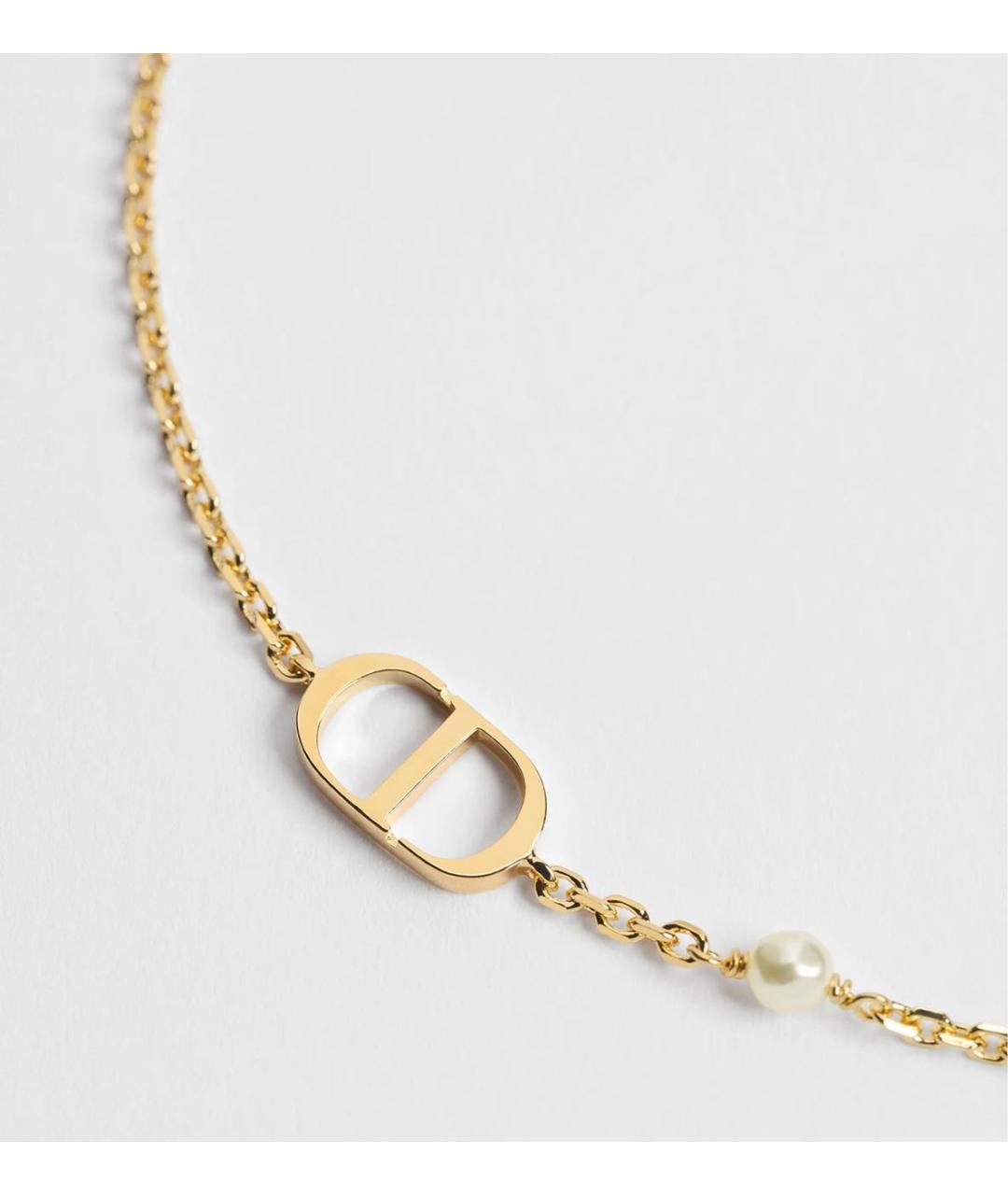 CHRISTIAN DIOR Золотой металлический браслет, фото 2