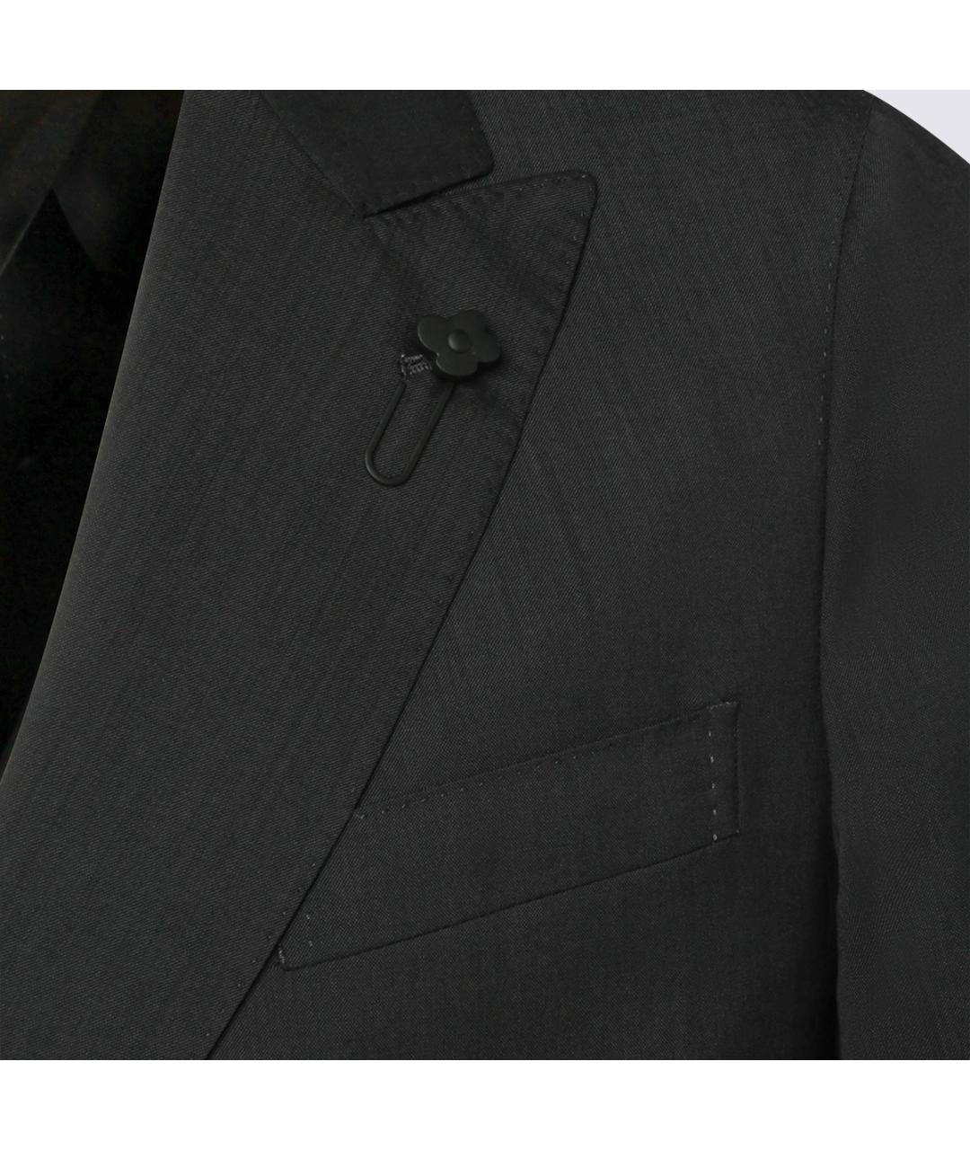 LARDINI Серый классический костюм, фото 4