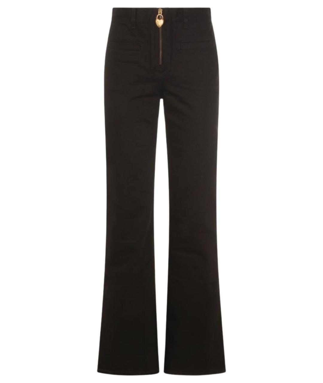 CHLOE Черные хлопковые джинсы клеш, фото 1
