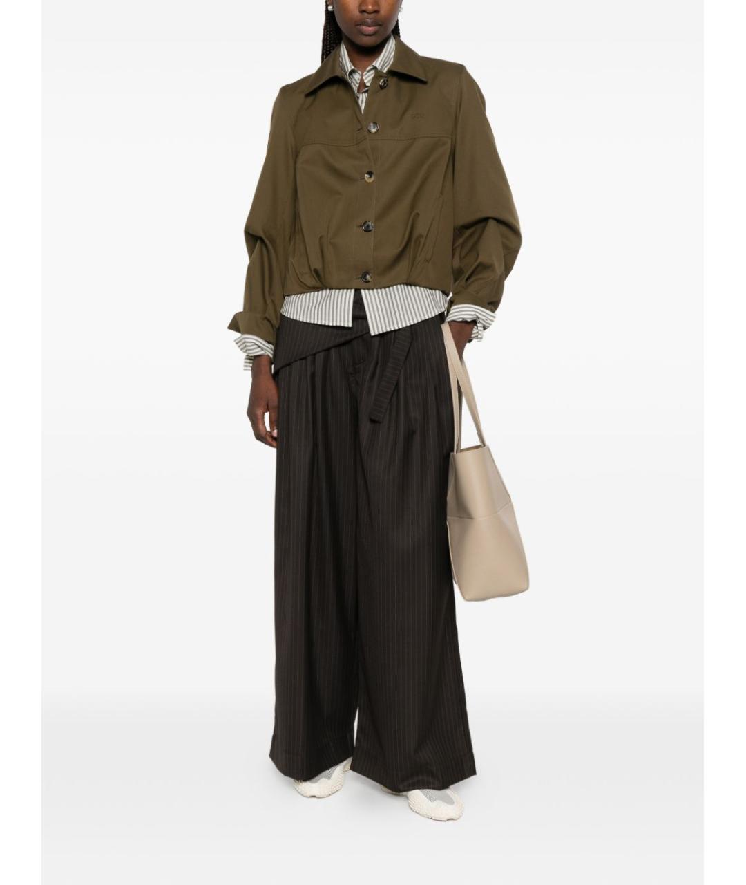 LOEWE Хаки куртка, фото 3