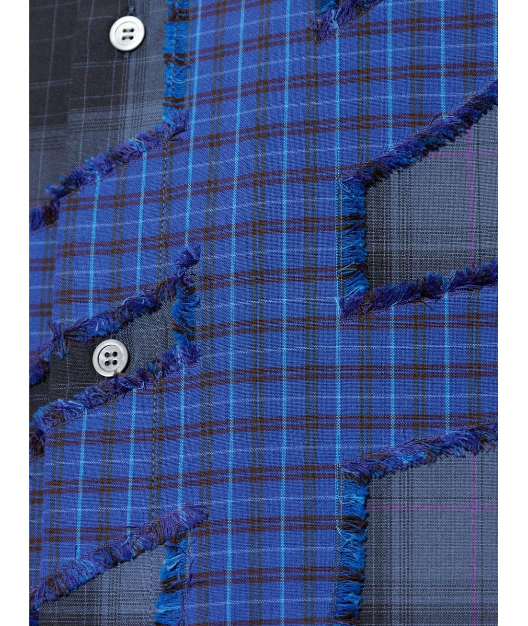 LOEWE Синяя хлопковая кэжуал рубашка, фото 4