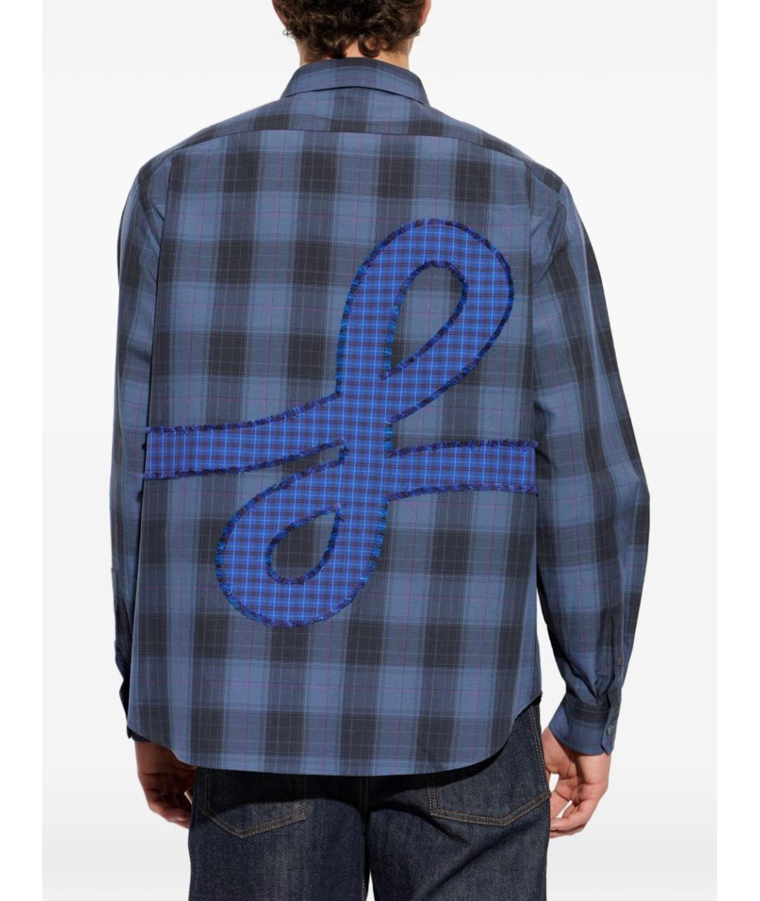 LOEWE Синяя хлопковая кэжуал рубашка, фото 2