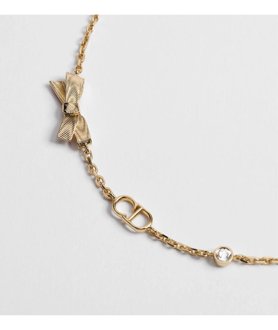 CHRISTIAN DIOR Золотой металлический браслет, фото 2