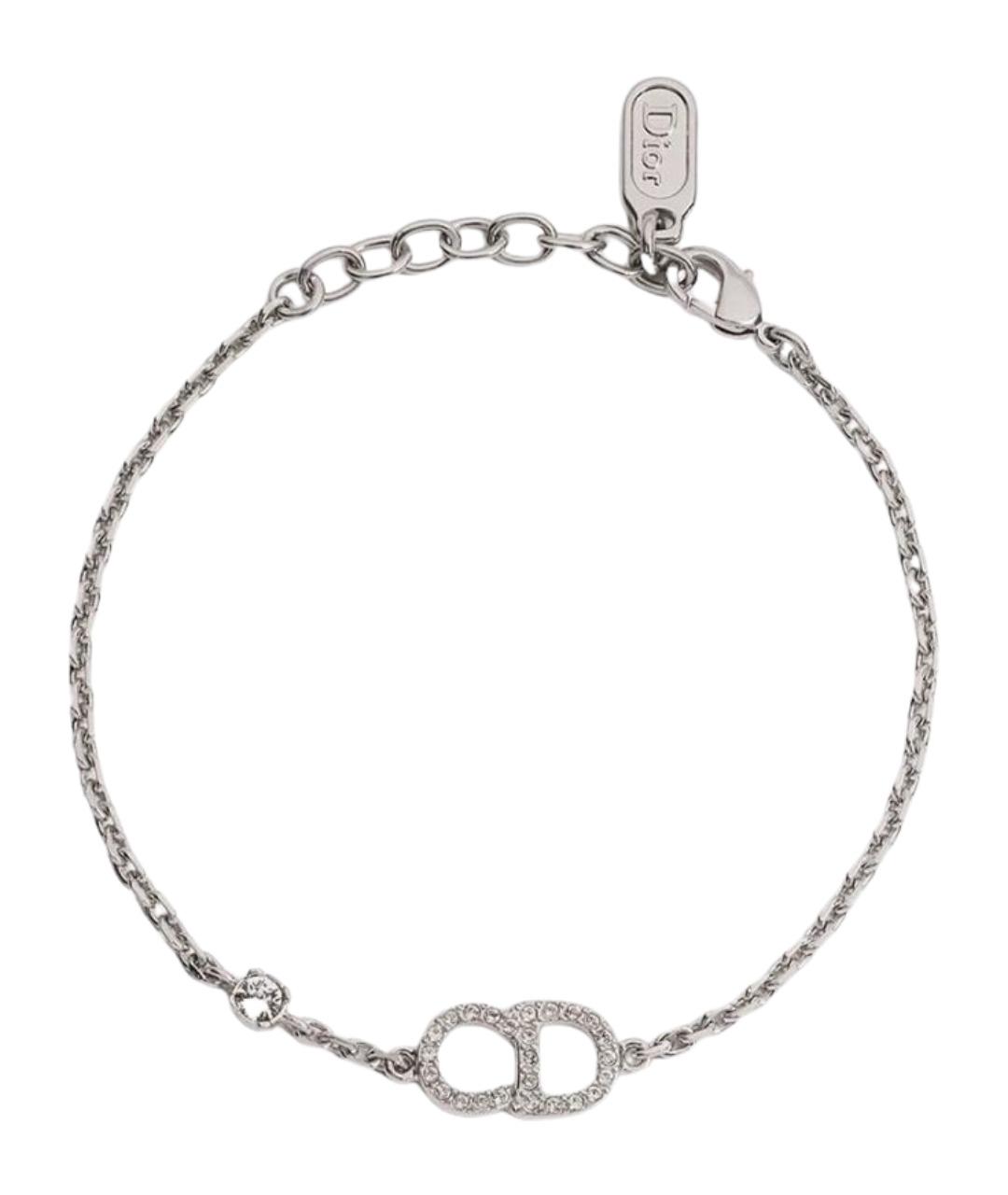 CHRISTIAN DIOR Серебрянный металлический браслет, фото 1