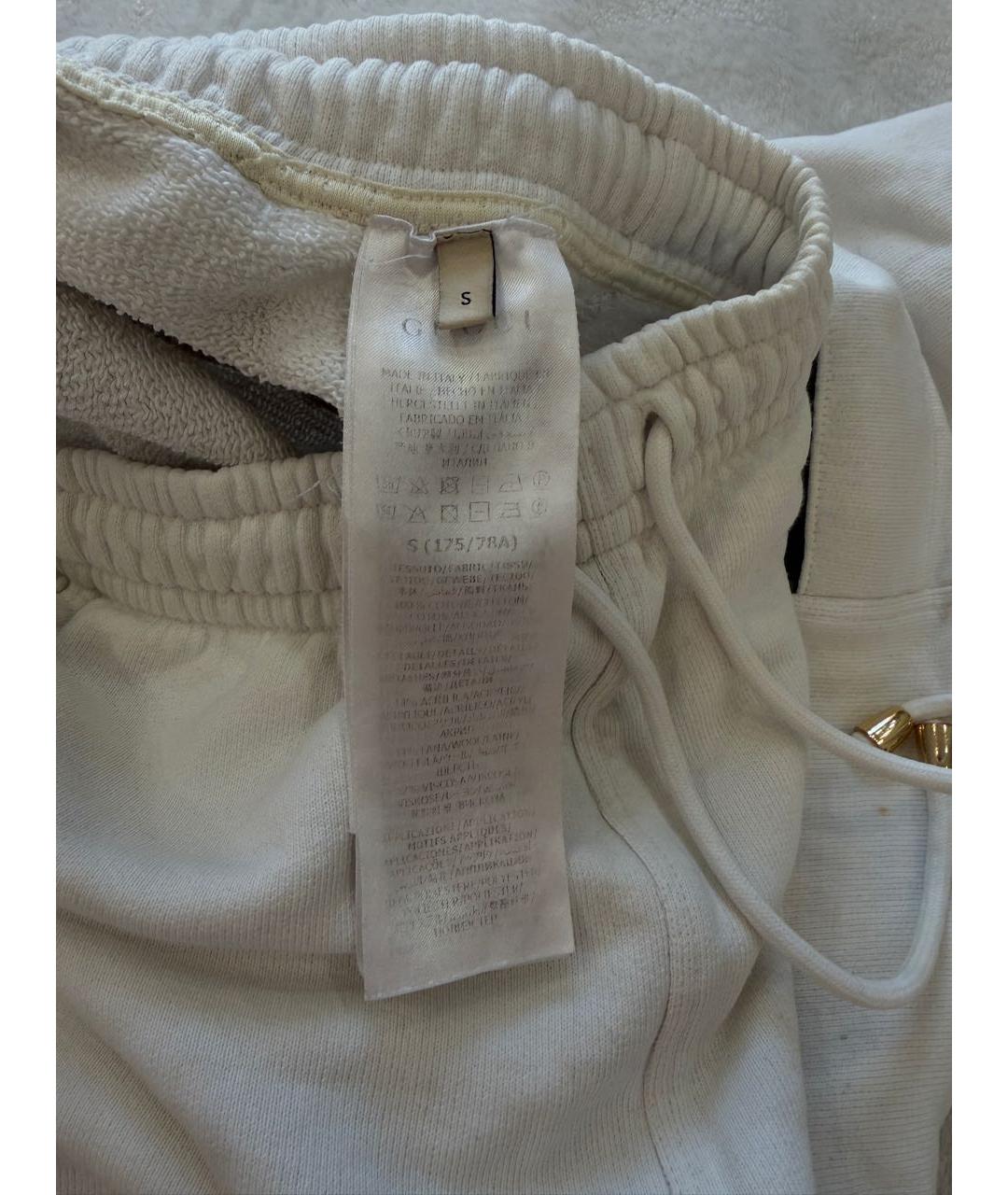 GUCCI Белые хлопковые шорты, фото 8