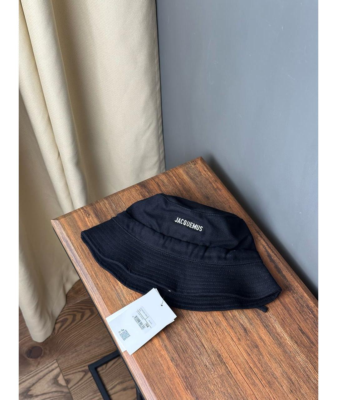 JACQUEMUS Черная хлопковая панама, фото 2