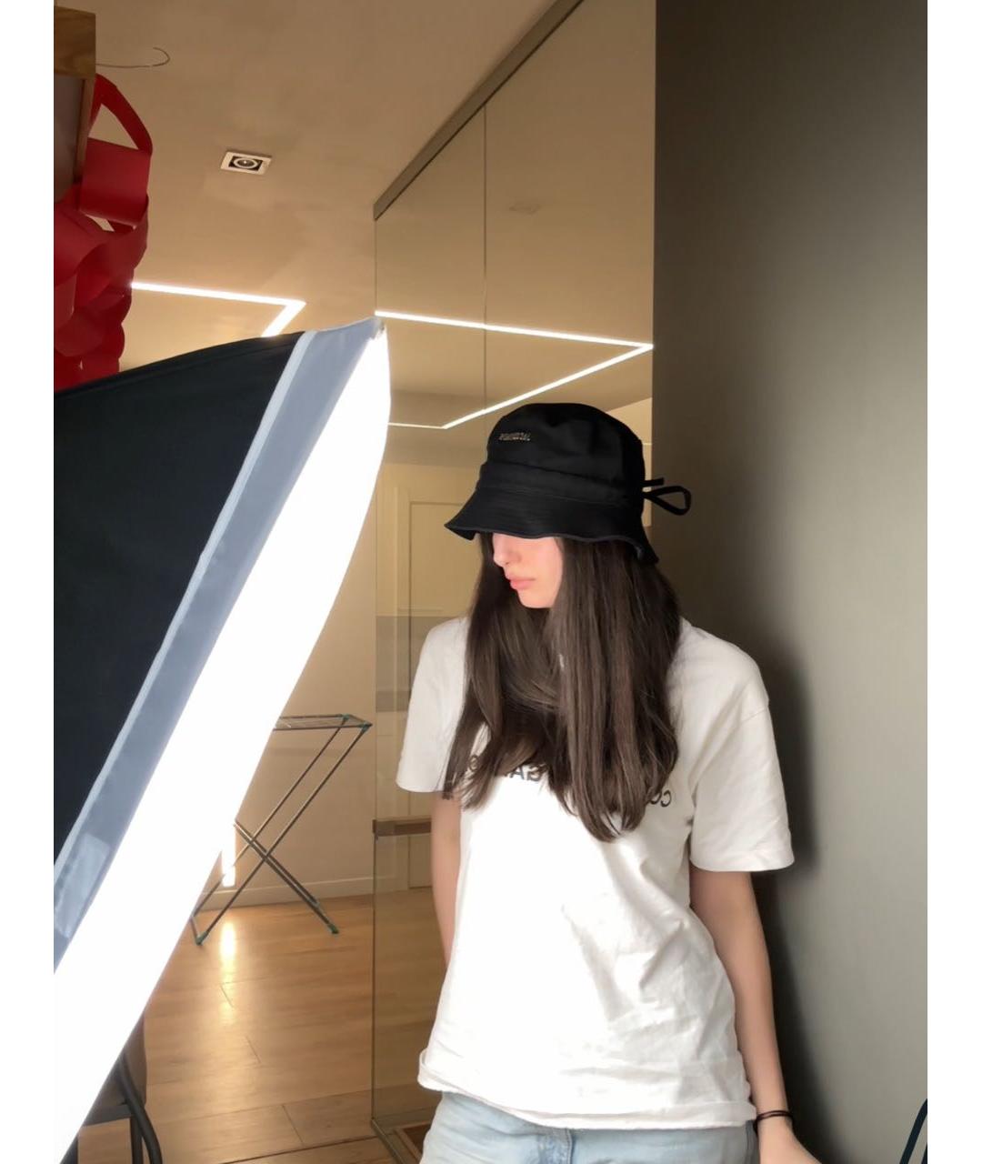 JACQUEMUS Черная хлопковая панама, фото 7