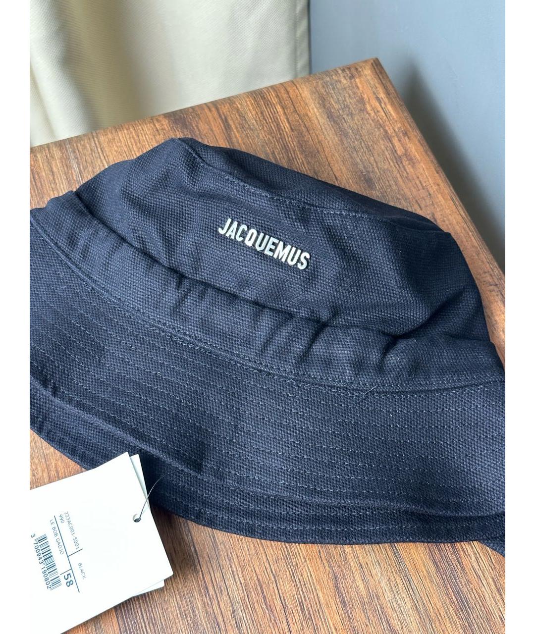 JACQUEMUS Черная хлопковая панама, фото 3