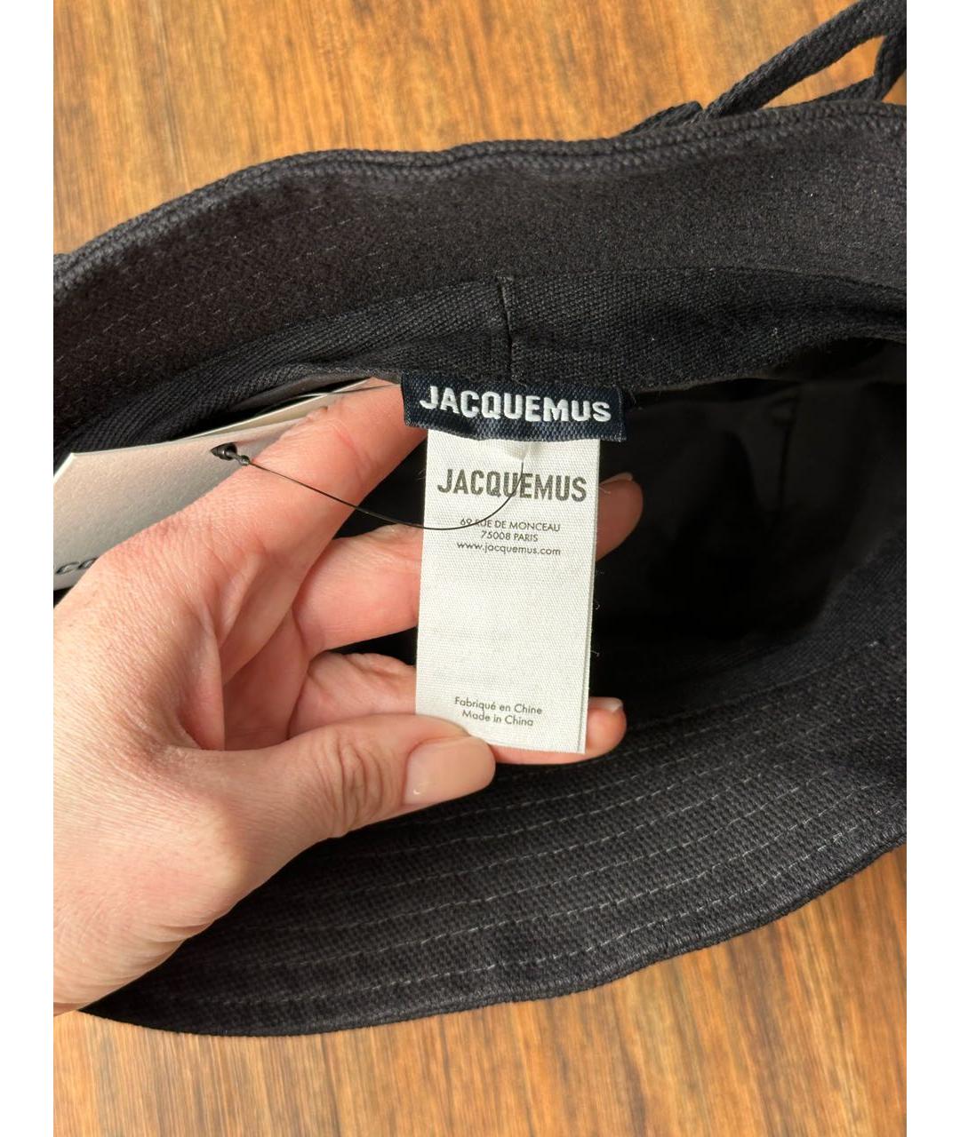 JACQUEMUS Черная хлопковая панама, фото 5