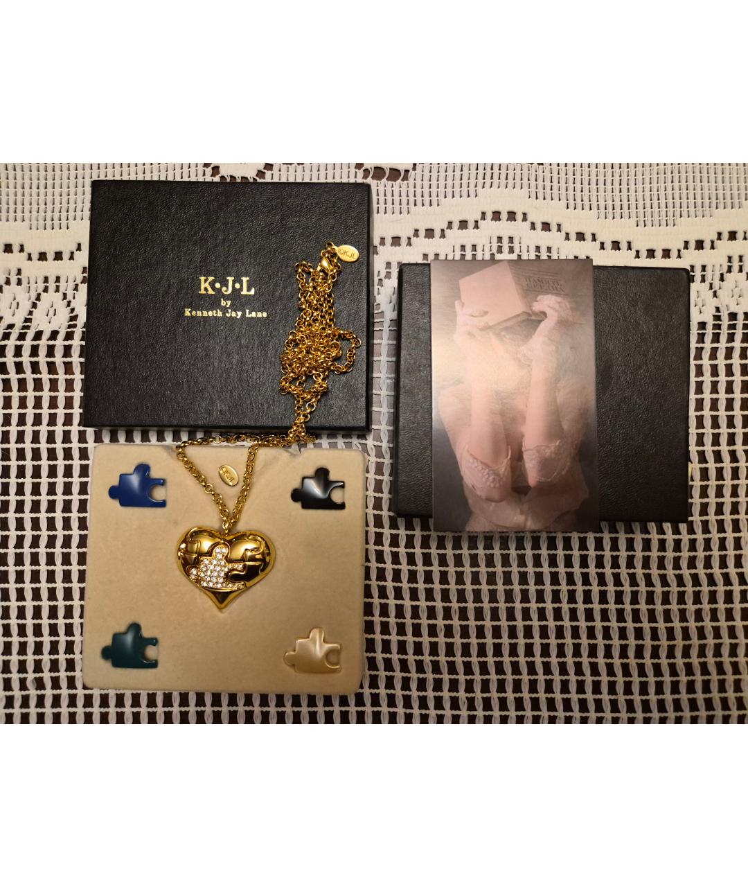 KENNETH JAY LANE Золотая металлическая булавка / брошь, фото 3