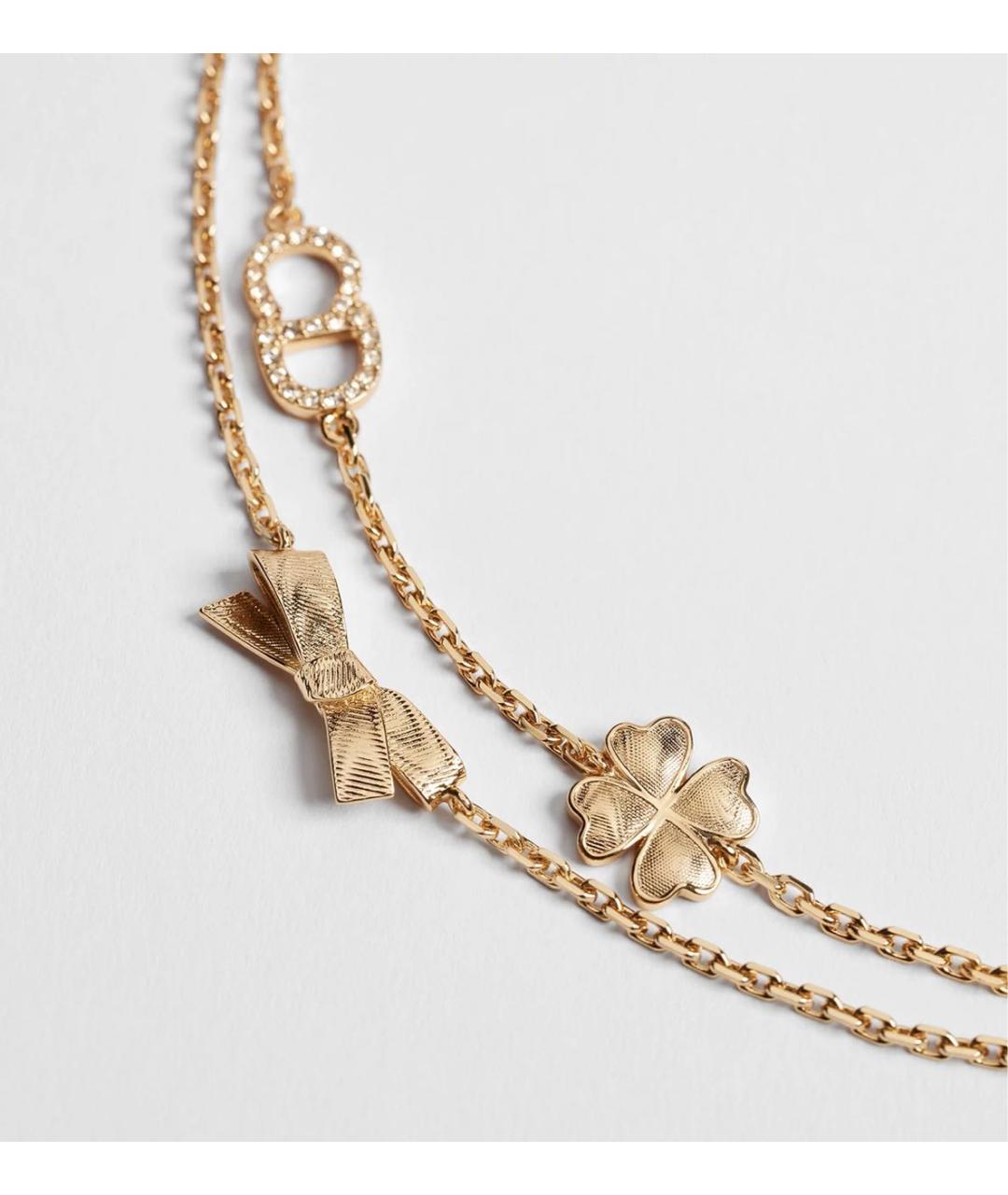 CHRISTIAN DIOR Золотой металлический браслет, фото 2