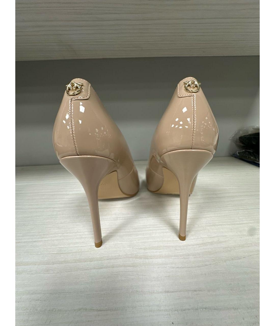 PINKO Бежевые туфли из искусственной кожи, фото 4