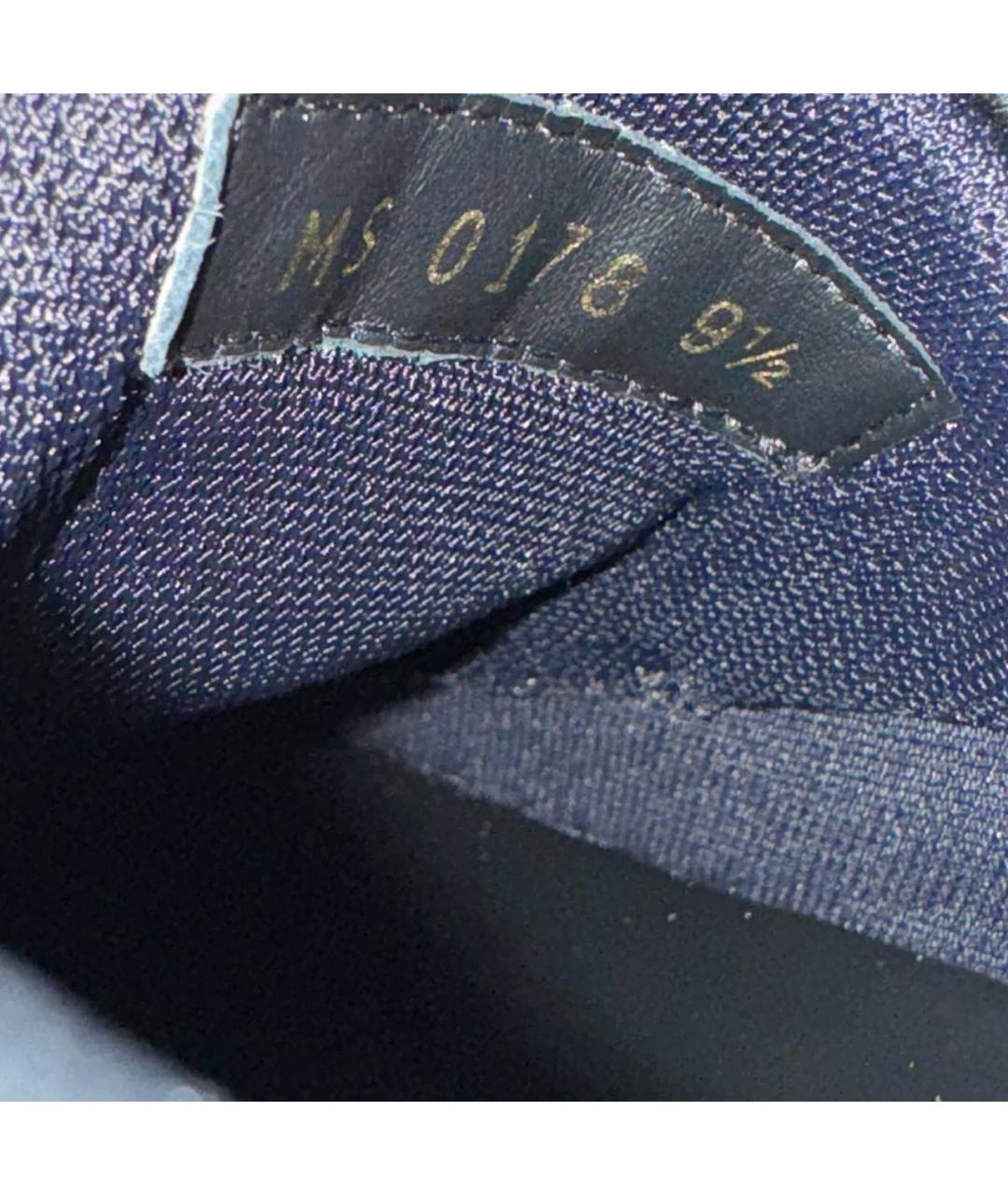 LOUIS VUITTON Черные кожаные низкие кроссовки / кеды, фото 7