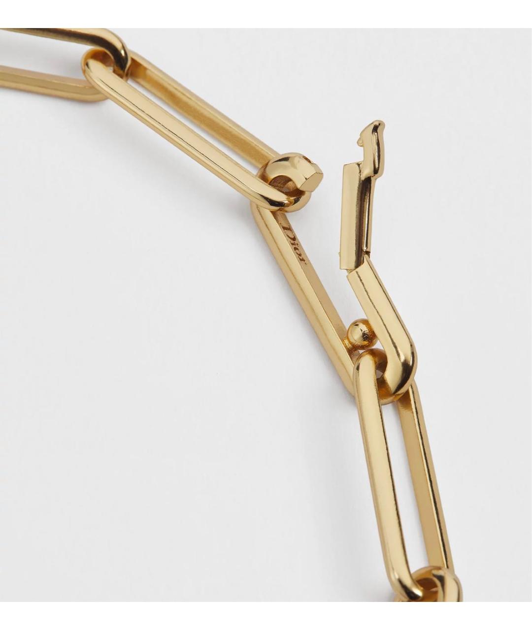 CHRISTIAN DIOR Золотой металлический браслет, фото 2