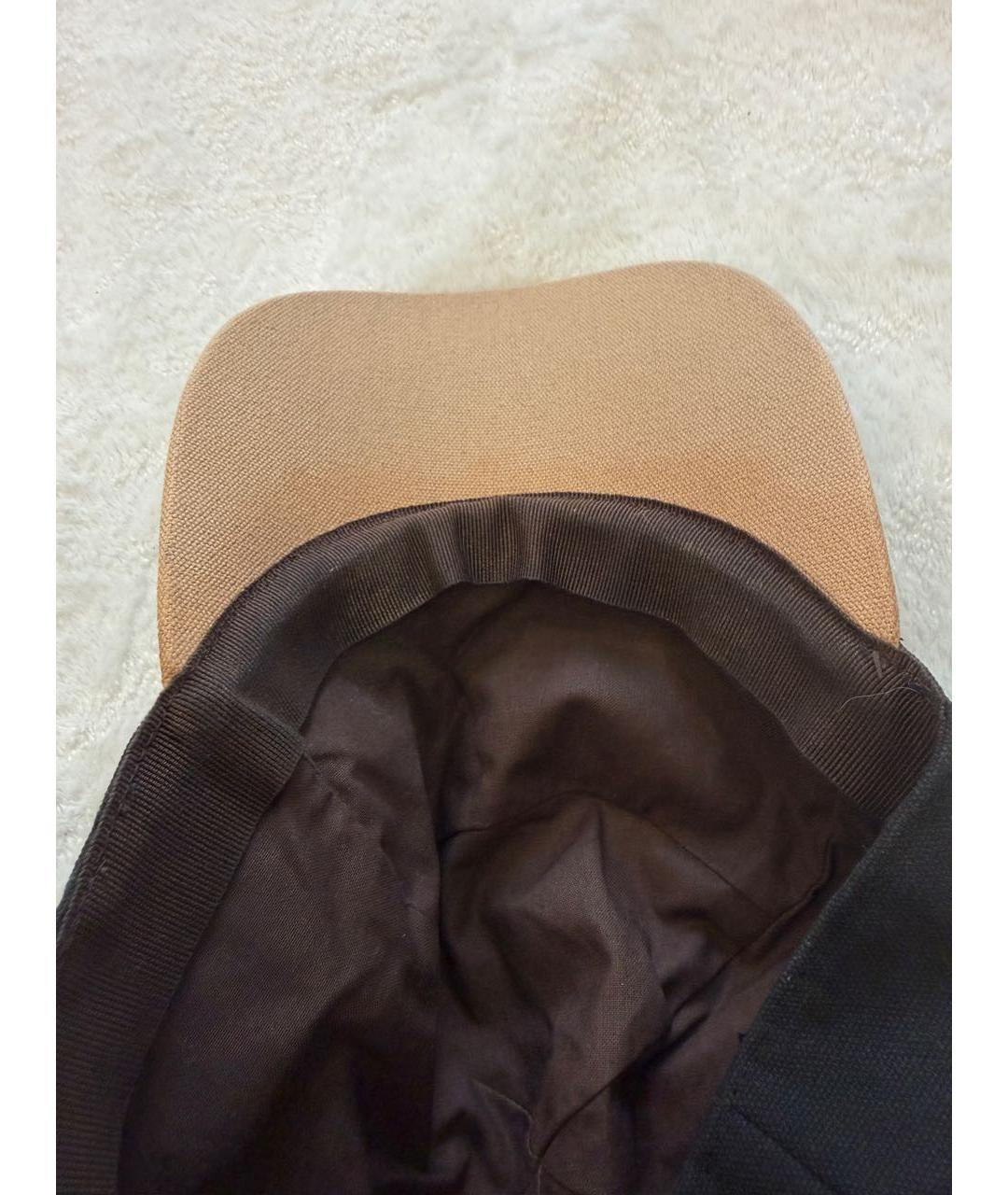 GIORGIO ARMANI Черная хлопковая кепка/бейсболка, фото 2