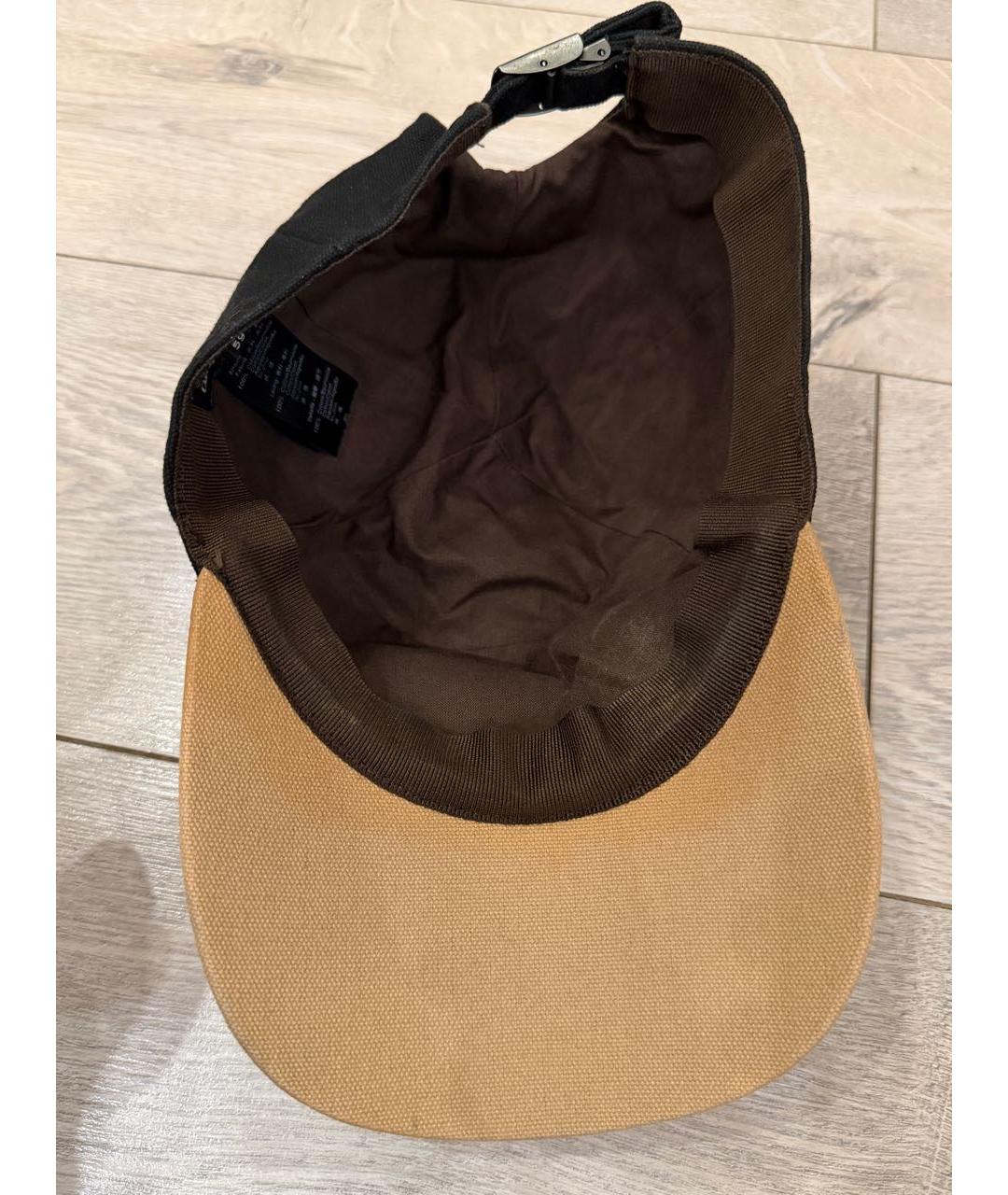 GIORGIO ARMANI Черная хлопковая кепка/бейсболка, фото 4
