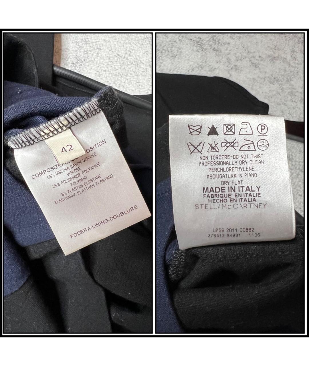 STELLA MCCARTNEY Черное вискозное платье, фото 6