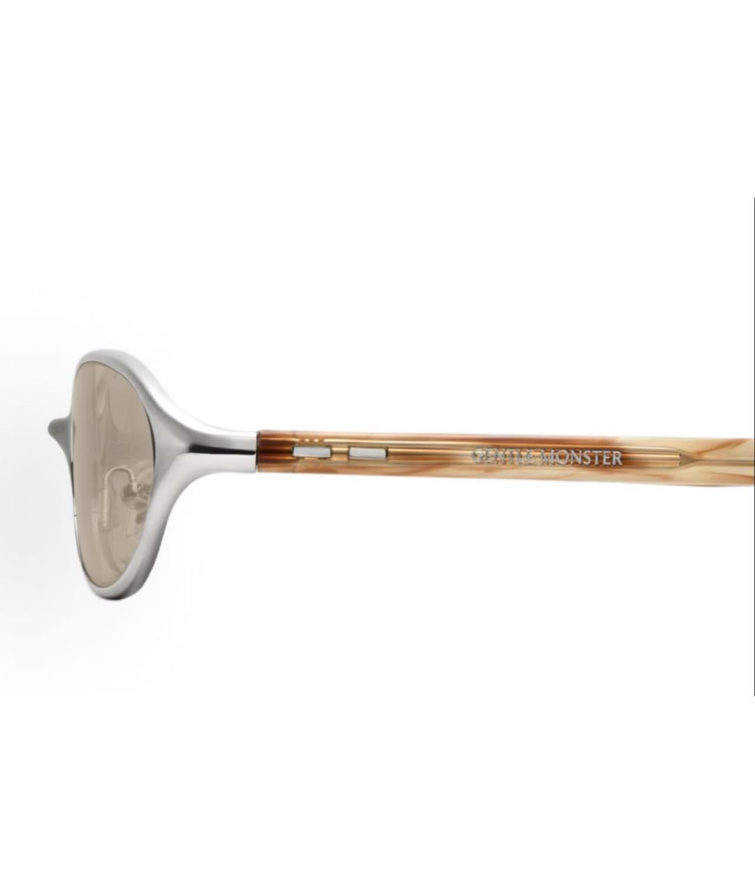 GENTLE MONSTER Коричневые пластиковые солнцезащитные очки, фото 5