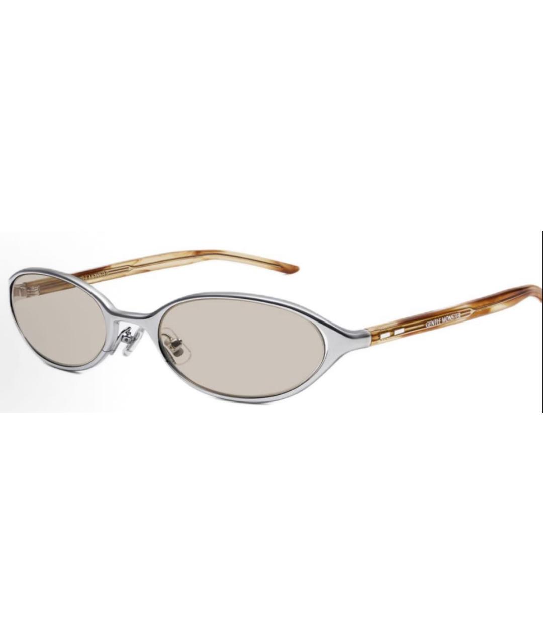 GENTLE MONSTER Коричневые пластиковые солнцезащитные очки, фото 7