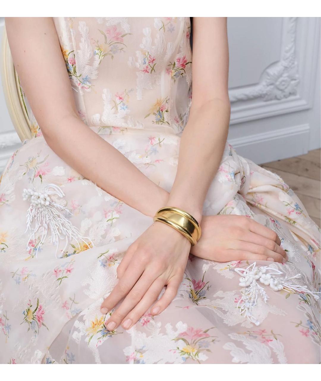 CHRISTIAN DIOR Золотой металлический браслет, фото 2