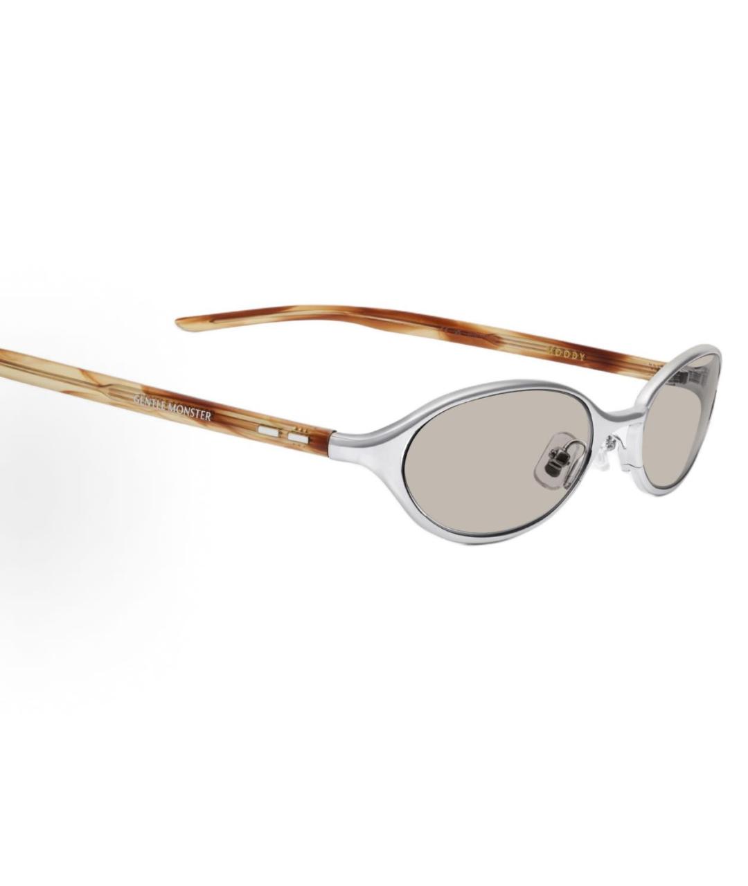 GENTLE MONSTER Коричневые пластиковые солнцезащитные очки, фото 4