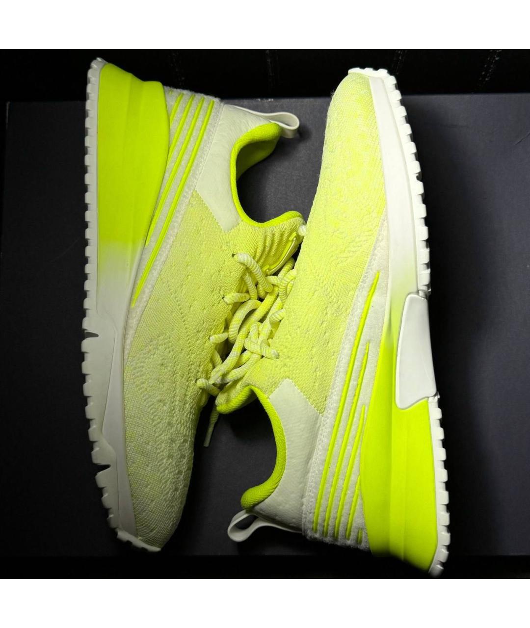 LOUIS VUITTON Салатовые текстильные кроссовки, фото 5