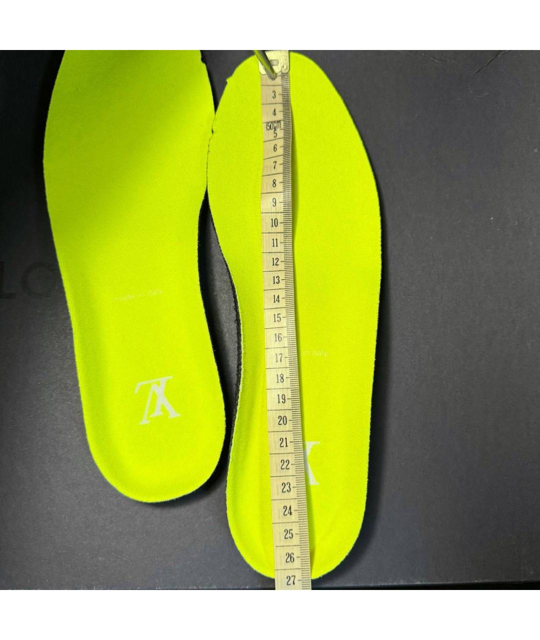 LOUIS VUITTON Салатовые текстильные кроссовки, фото 8