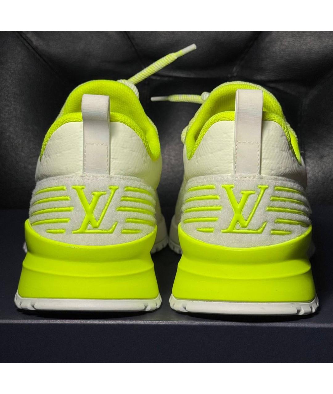 LOUIS VUITTON Салатовые текстильные кроссовки, фото 2