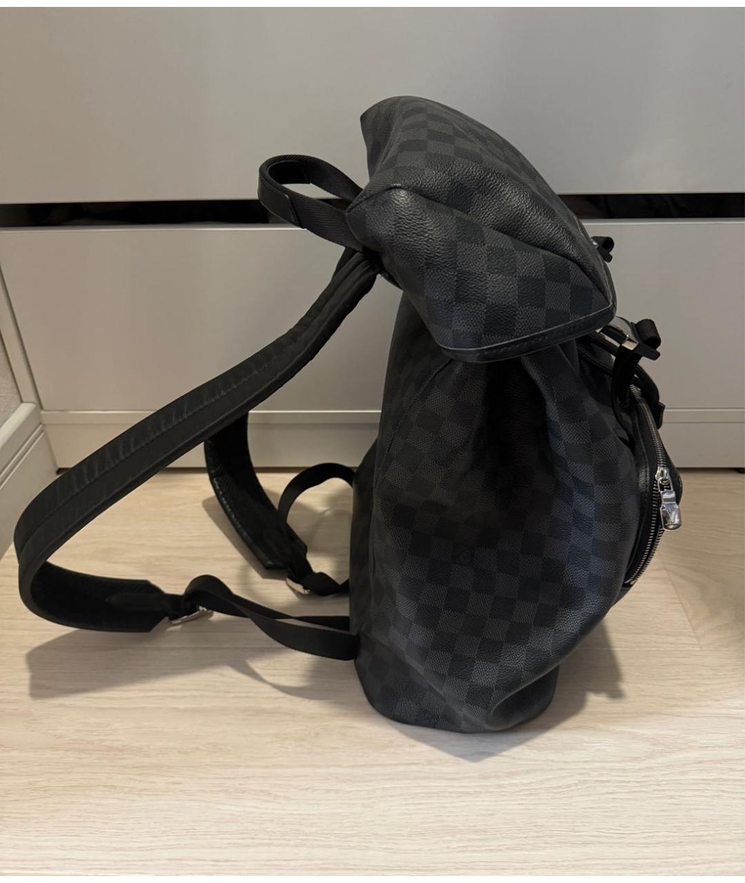 LOUIS VUITTON Антрацитовый рюкзак, фото 2