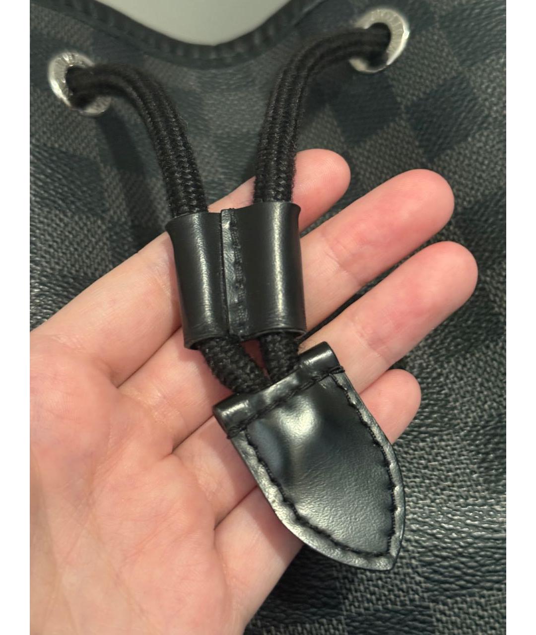 LOUIS VUITTON Антрацитовый рюкзак, фото 6
