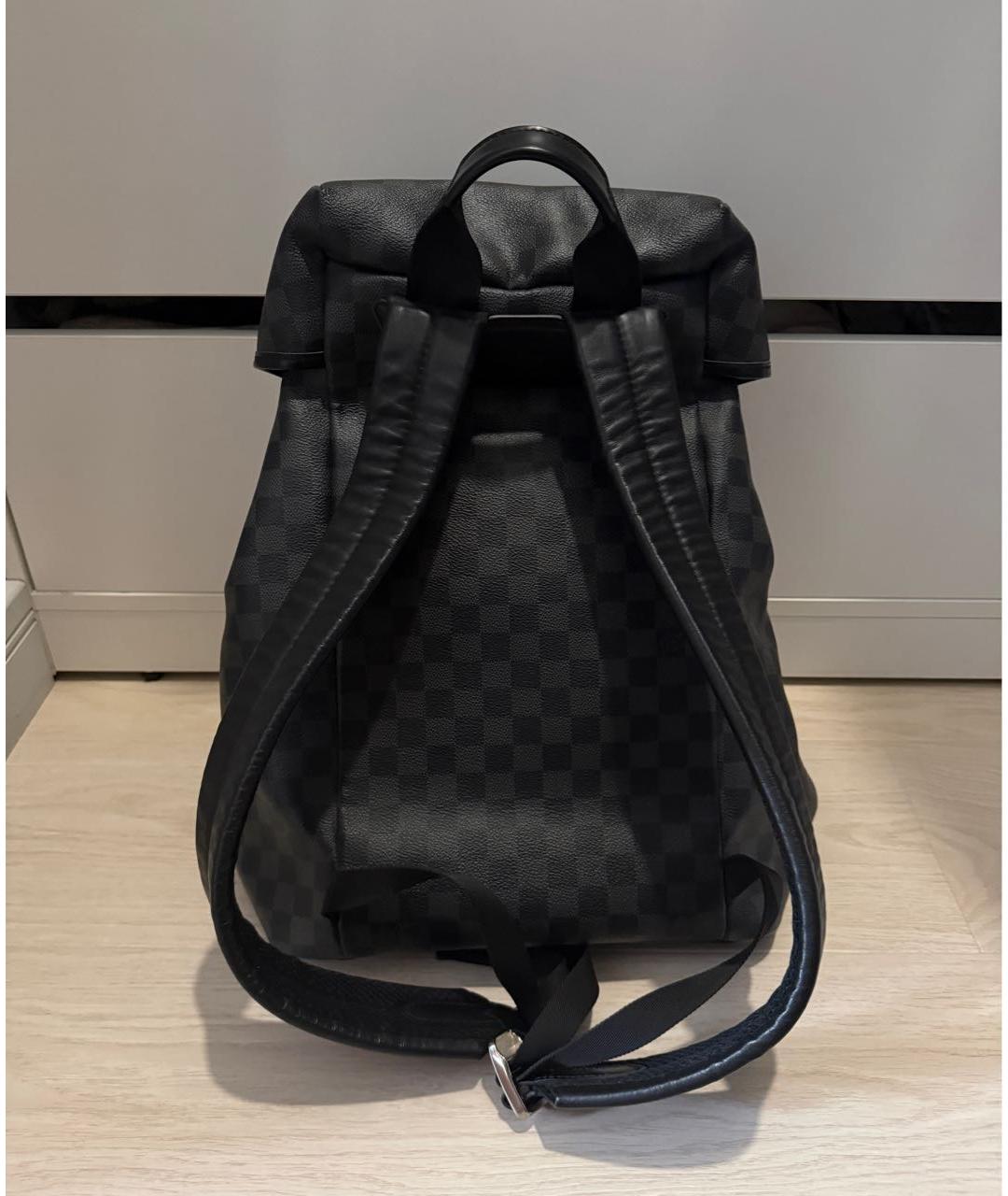 LOUIS VUITTON Антрацитовый рюкзак, фото 3