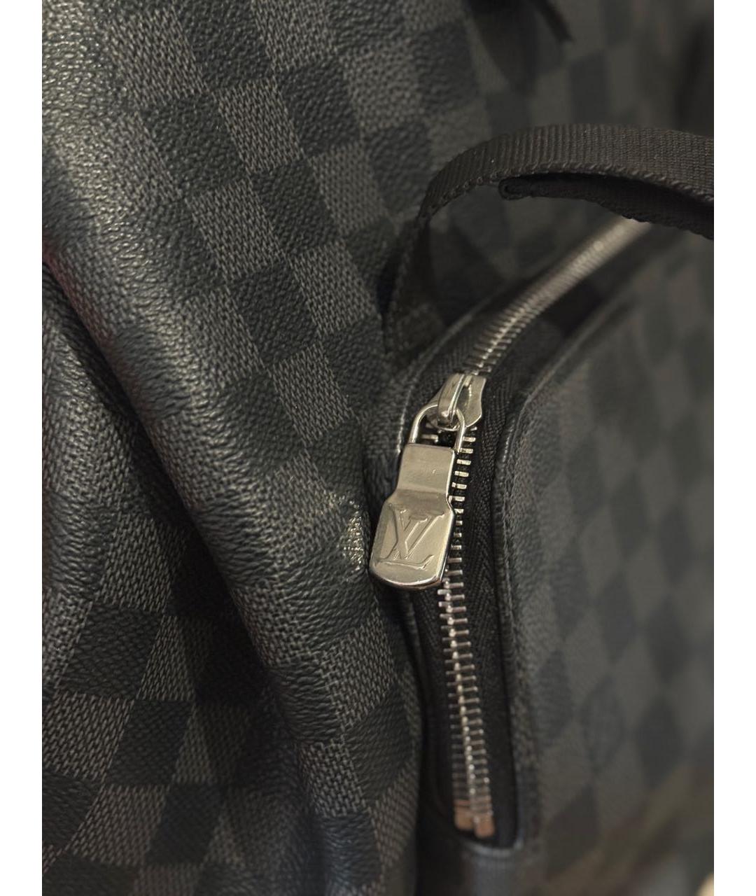 LOUIS VUITTON Антрацитовый рюкзак, фото 5