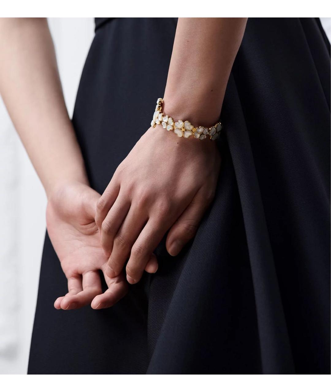 CHRISTIAN DIOR Золотой металлический браслет, фото 2