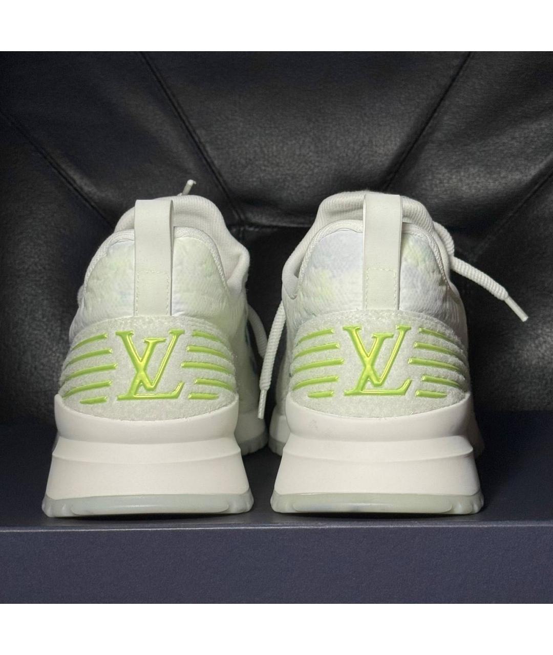 LOUIS VUITTON Белые текстильные низкие кроссовки / кеды, фото 2