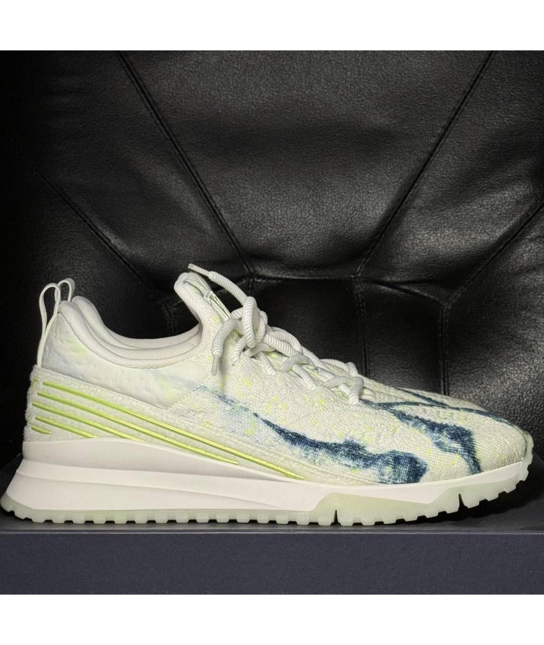 LOUIS VUITTON Белые текстильные низкие кроссовки / кеды, фото 9