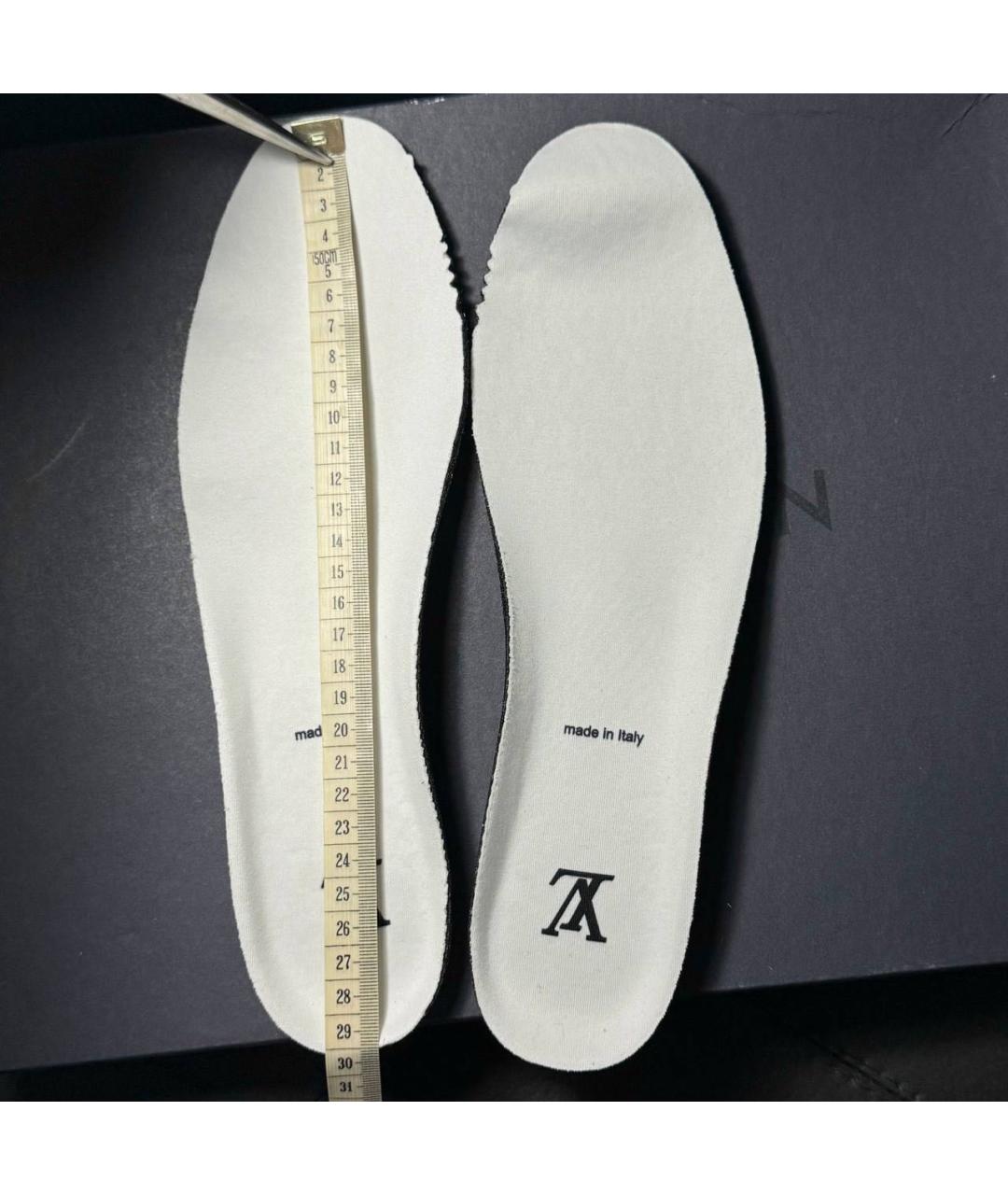 LOUIS VUITTON Белые текстильные низкие кроссовки / кеды, фото 7