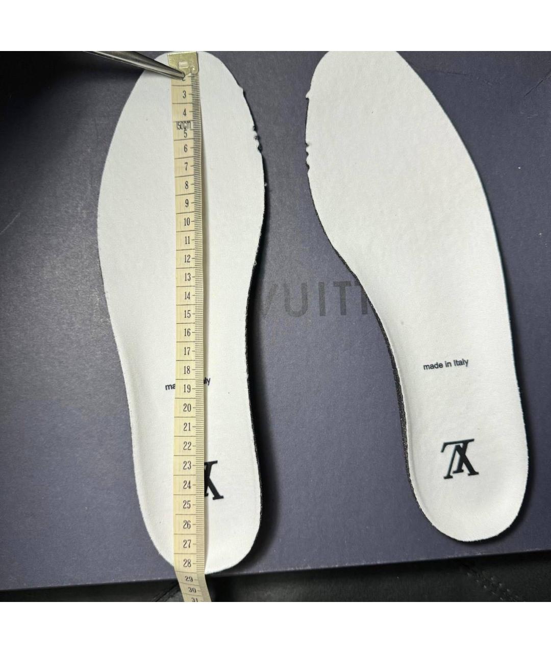 LOUIS VUITTON Белые текстильные низкие кроссовки / кеды, фото 7