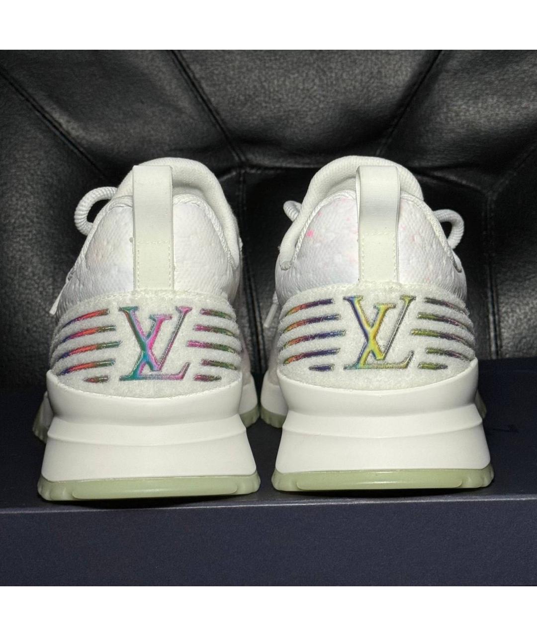 LOUIS VUITTON Белые текстильные низкие кроссовки / кеды, фото 2