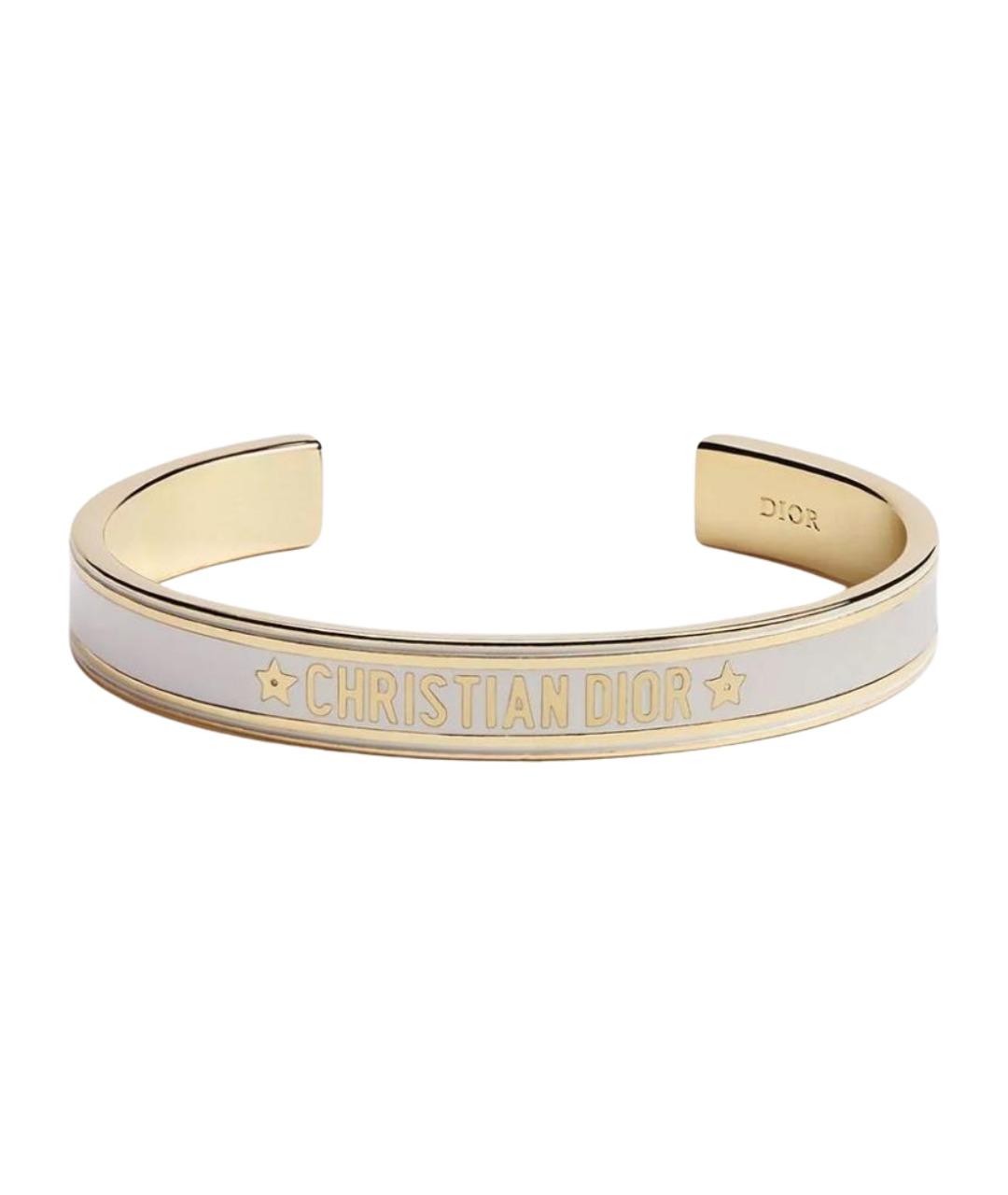 CHRISTIAN DIOR Золотой металлический браслет, фото 1