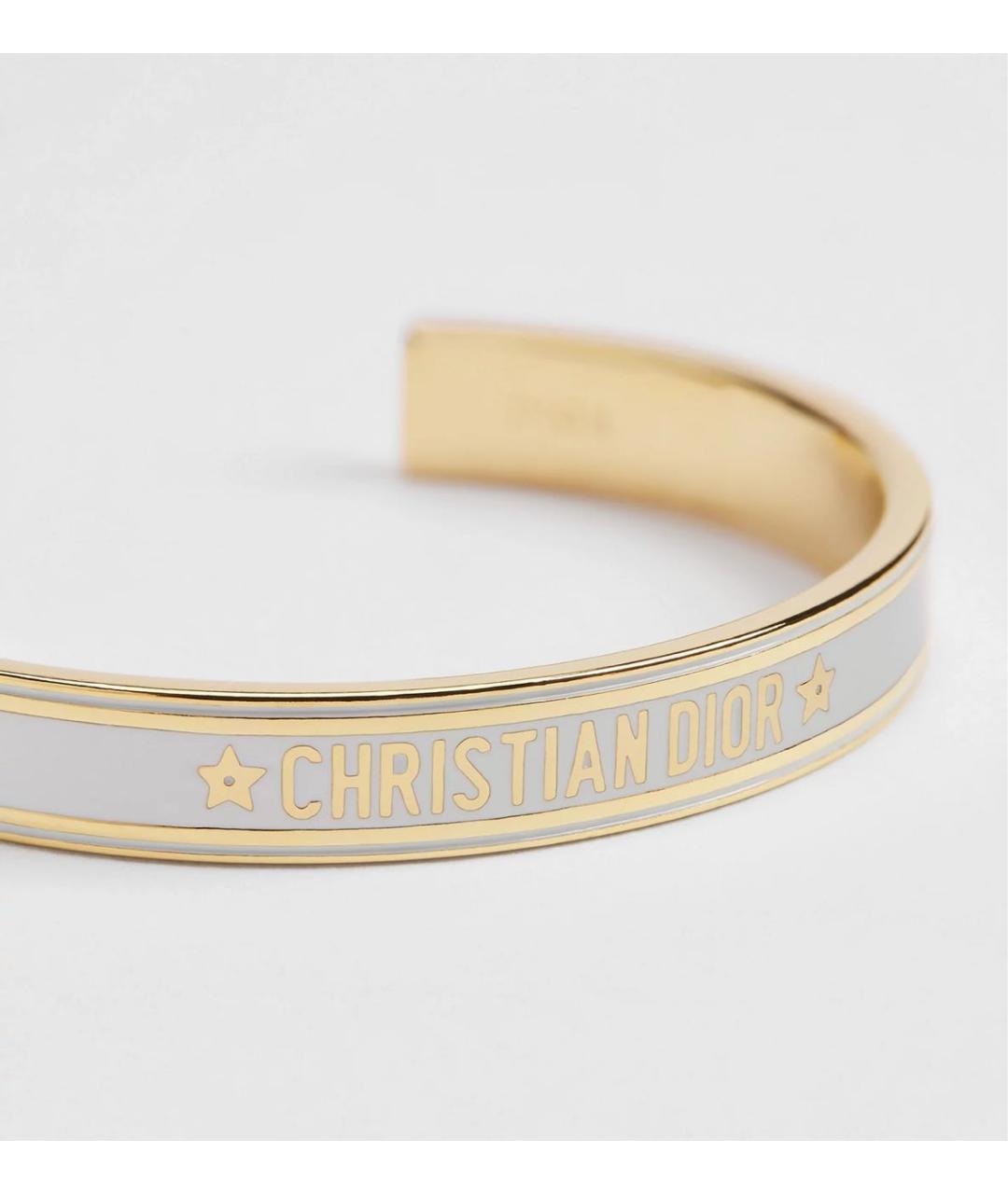 CHRISTIAN DIOR Золотой металлический браслет, фото 2